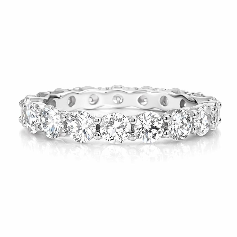 6.3 CT Moissanite Diamond Eternity Ring